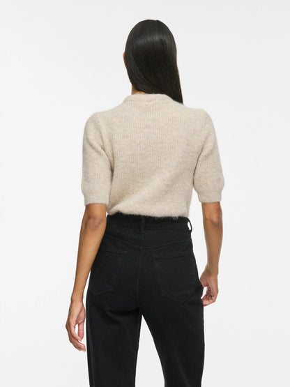 Itza O-Neck Bow Knit Top