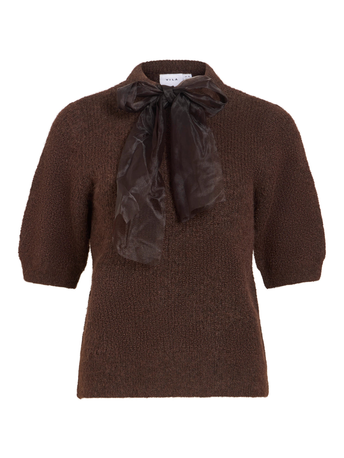 Itza O-Neck Bow Knit Top
