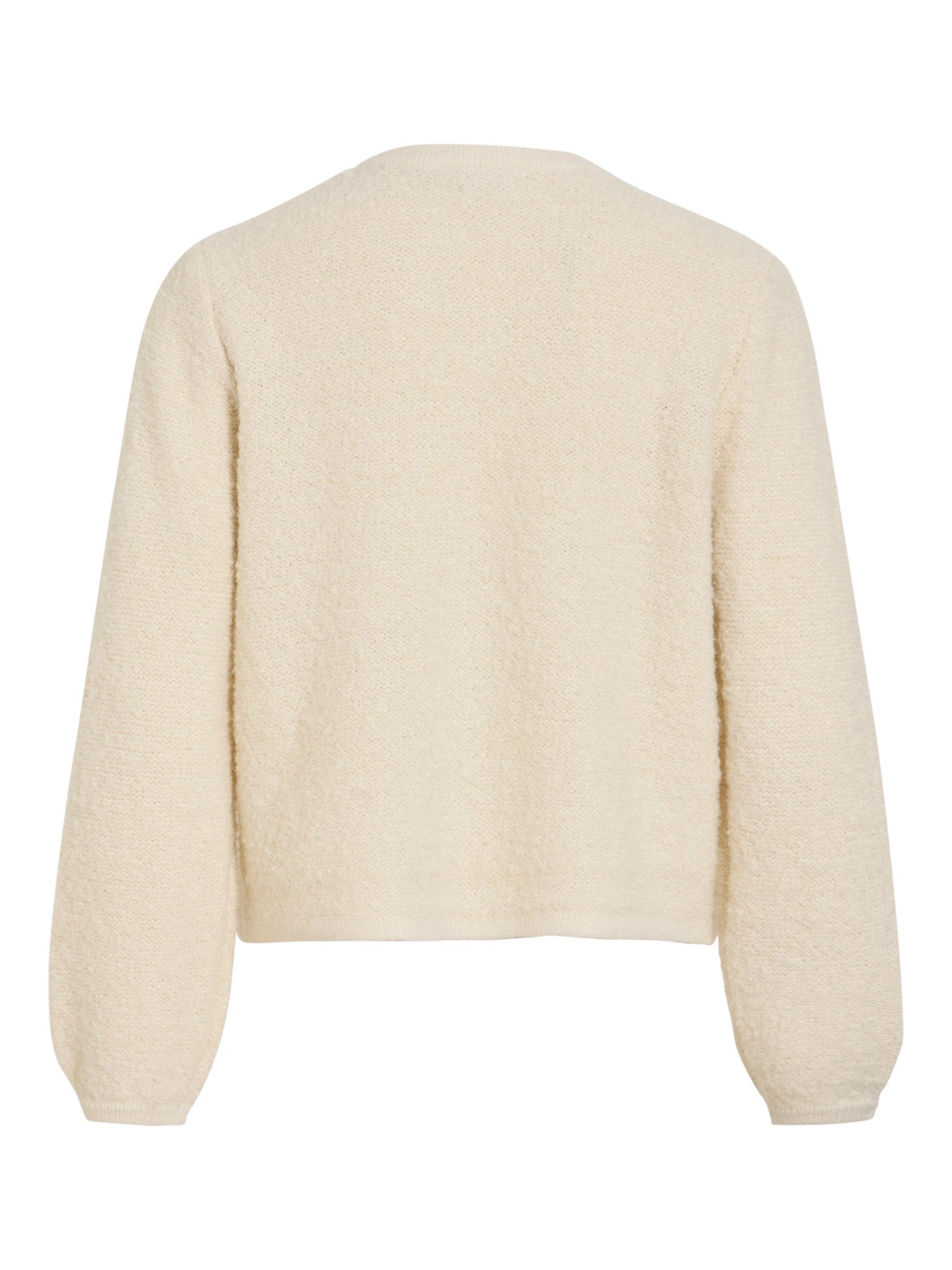 Open Neck Long Sleeve Knit Jacket
