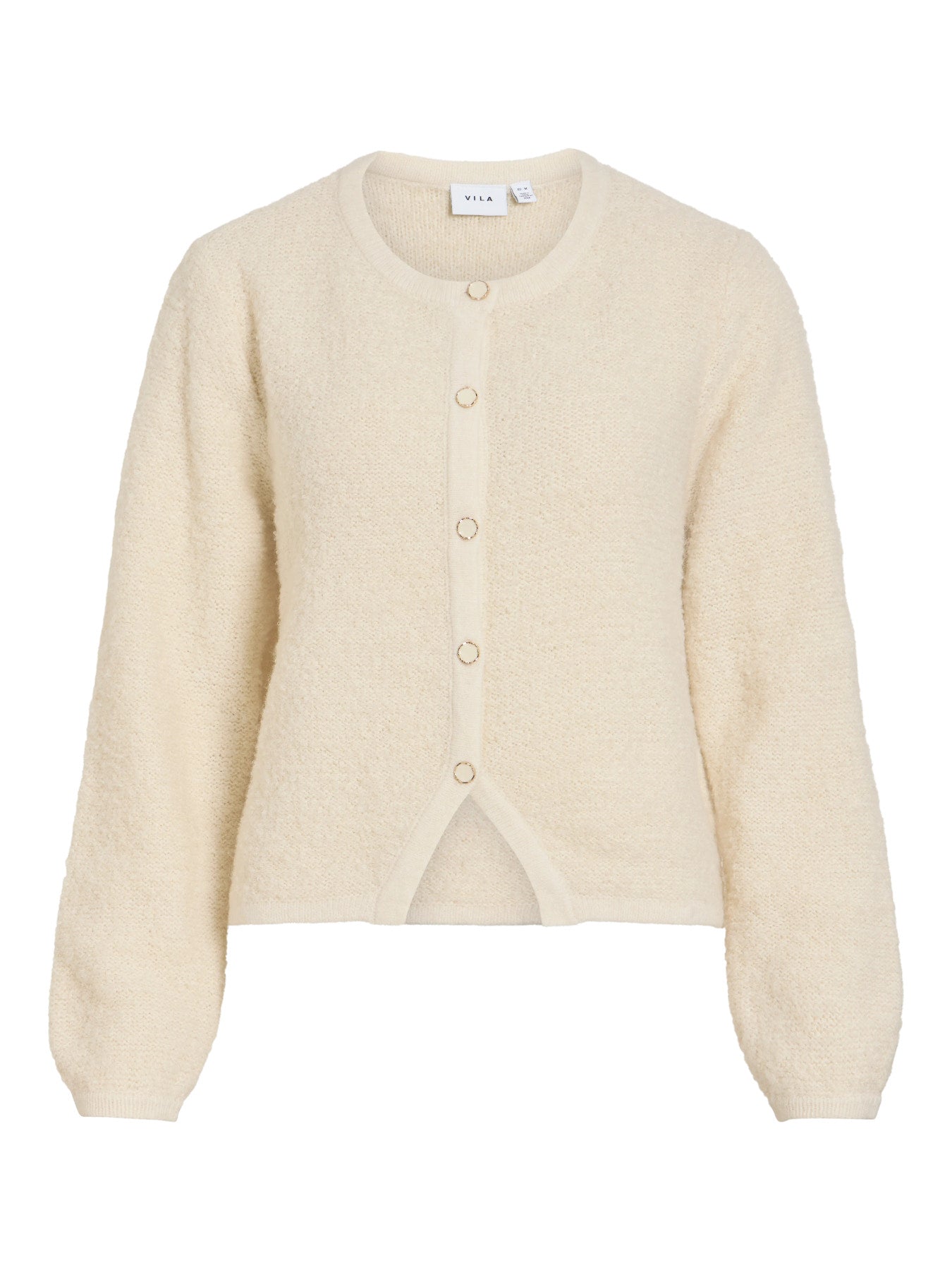 Open Neck Long Sleeve Knit Jacket