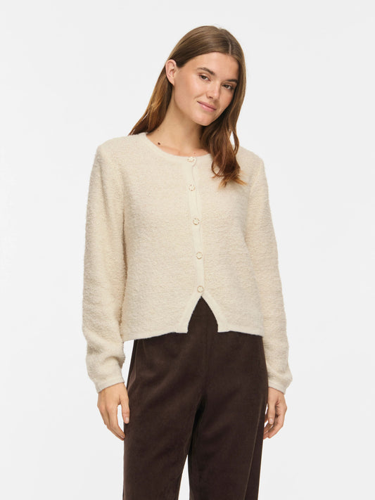 Open Neck Long Sleeve Knit Jacket