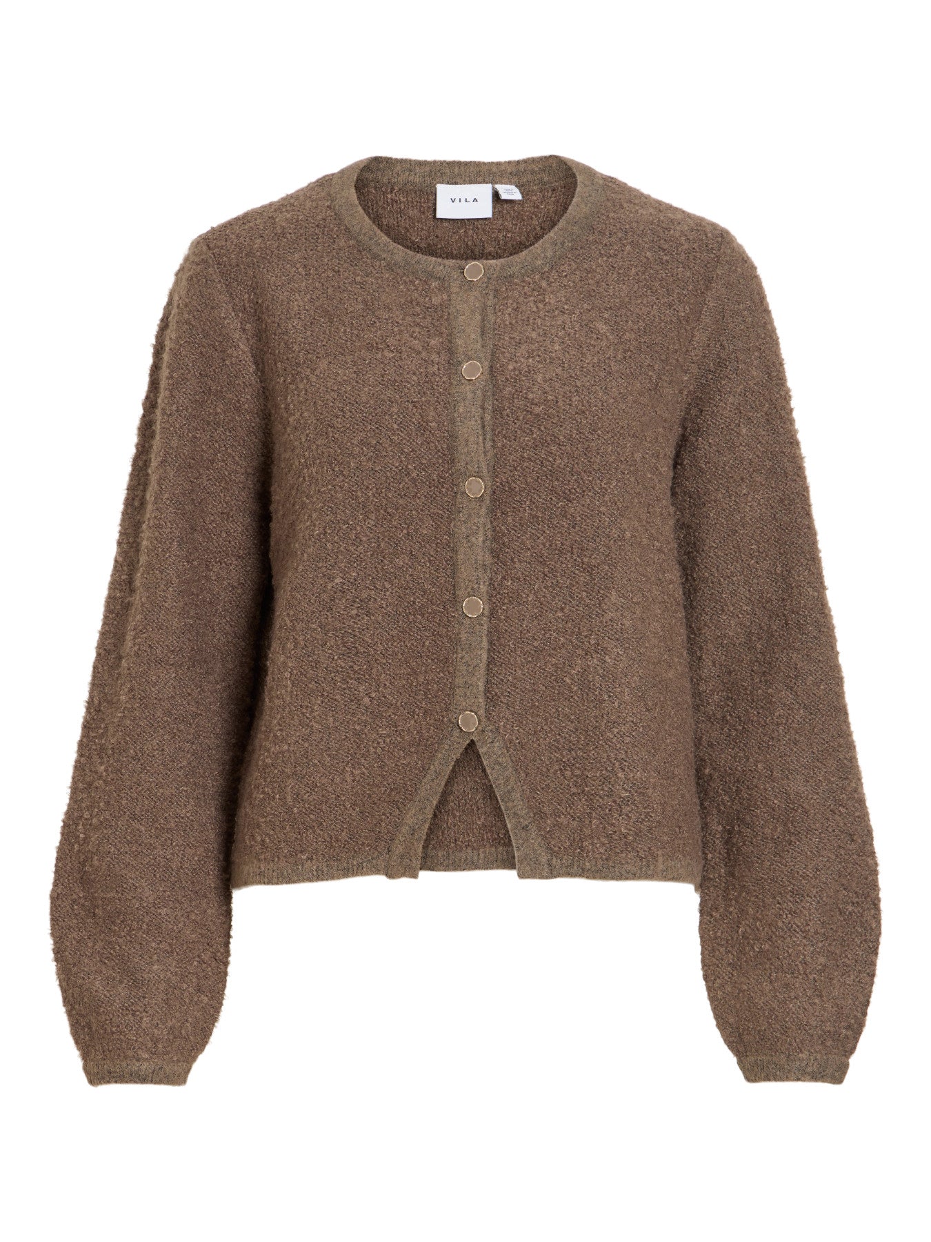 Open Neck Long Sleeve Knit Jacket