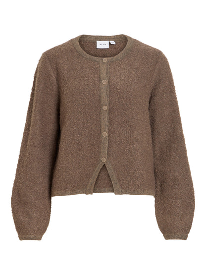 Open Neck Long Sleeve Knit Jacket