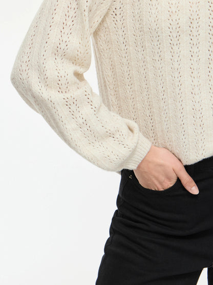 Liga Pointelle Long Sleeve Top