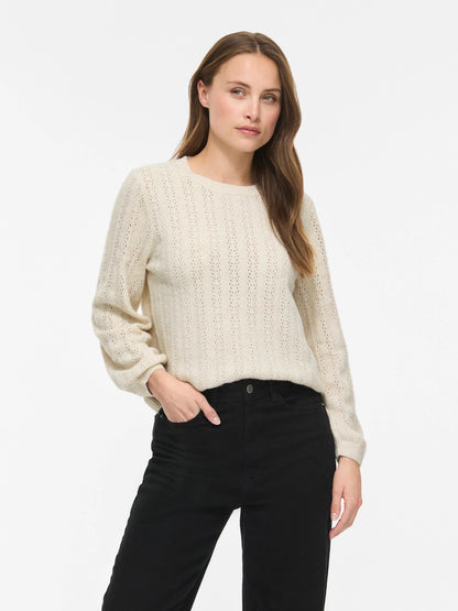 Liga Pointelle Long Sleeve Top