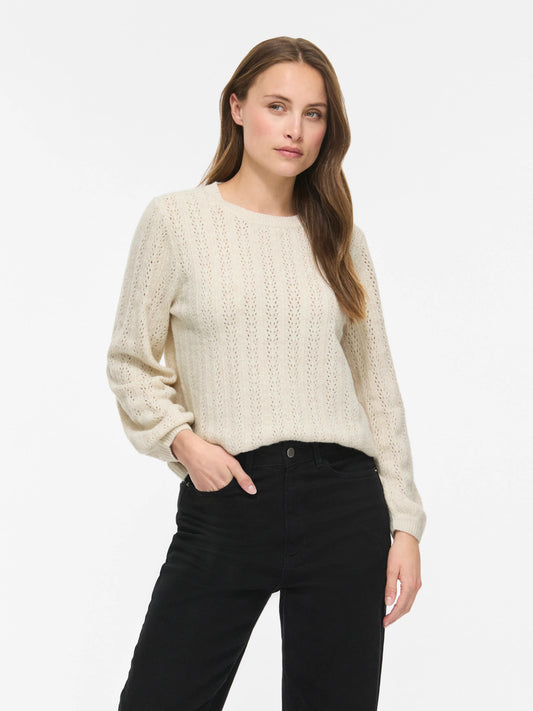 Liga Pointelle Long Sleeve Top