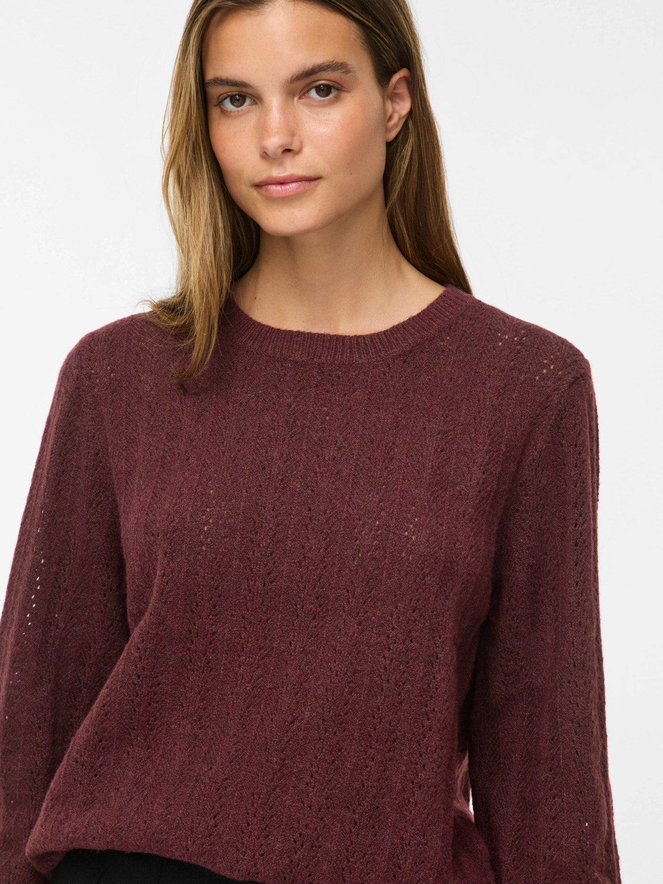 Liga Pointelle Long Sleeve Top