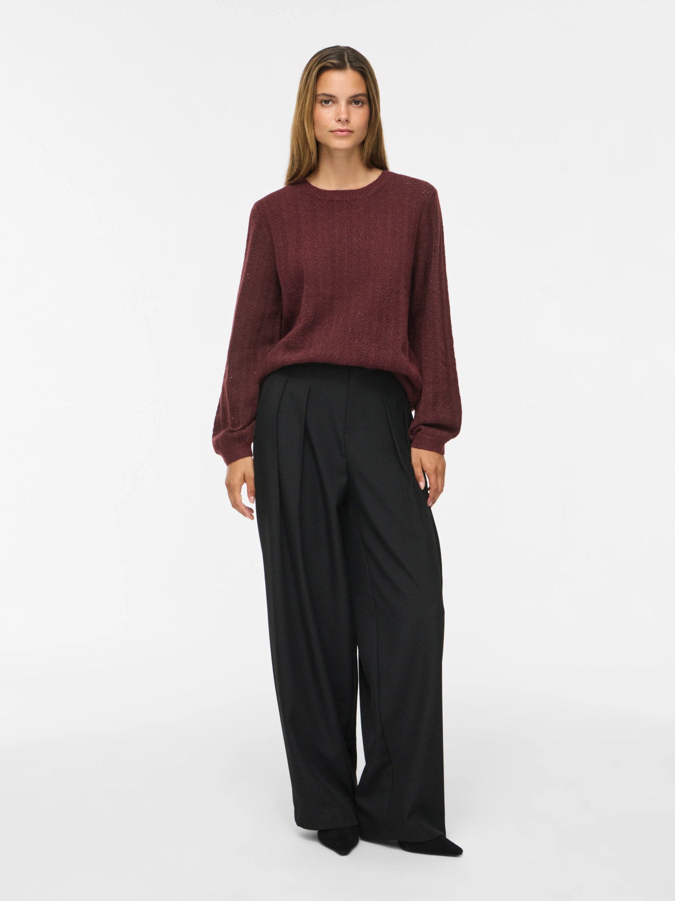 Liga Pointelle Long Sleeve Top