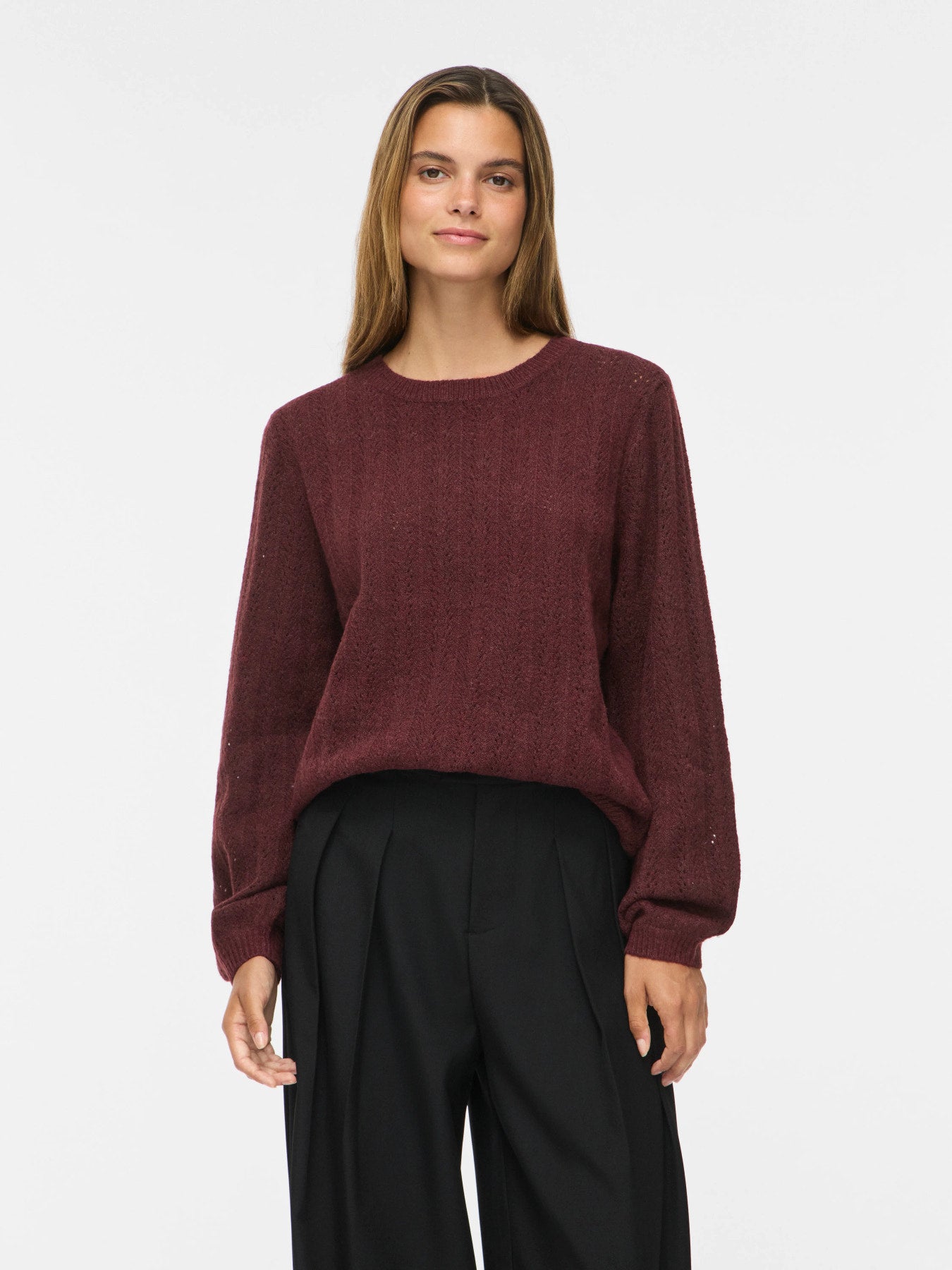 Liga Pointelle Long Sleeve Top