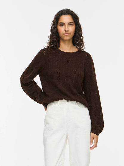 Liga Pointelle Long Sleeve Top