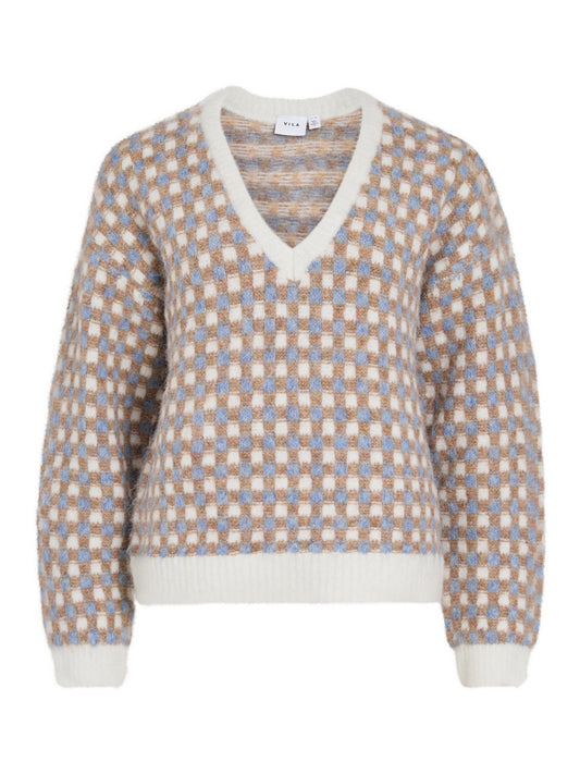 Aldis V-Neck Knit Top
