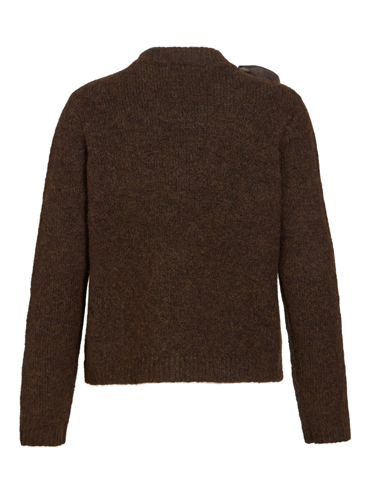 Bows Highneck Detail Knit Top