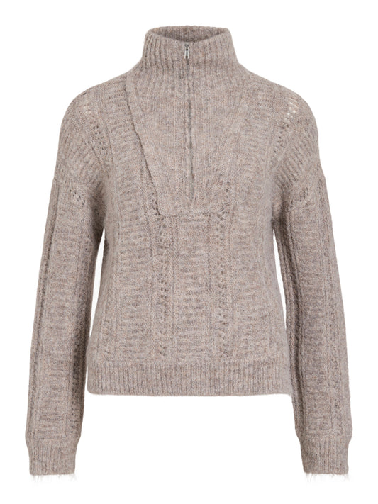 Gleeba Half Zip Knit Top