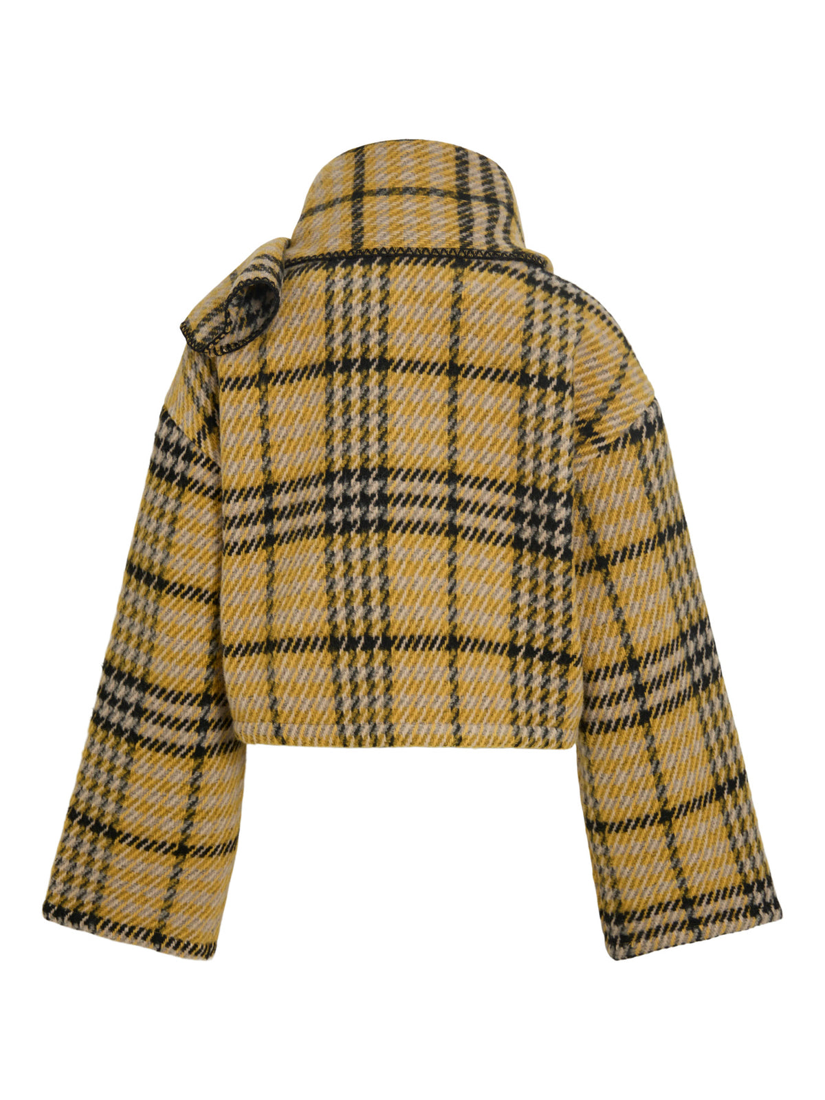 Amika Checked W. Scarf Jacket