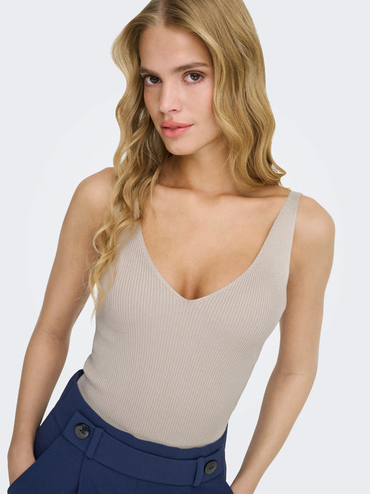 Knitted Sleeveless Top
