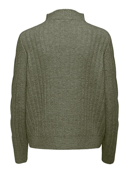 Andrea zipcable pullover knit