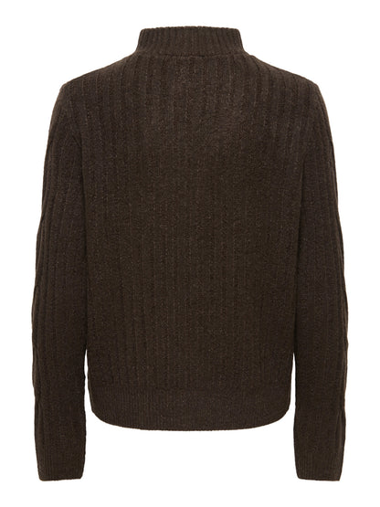 Andrea zipcable pullover knit