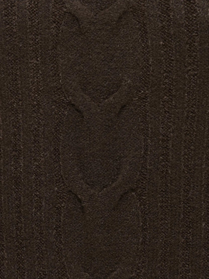 Andrea zipcable pullover knit