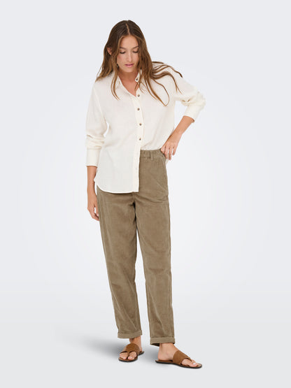 Flora Ela Cord Carrot Trouser