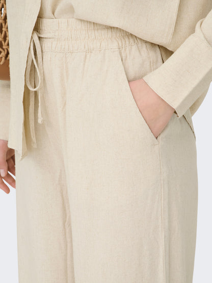 Linen Wide Leg Pant