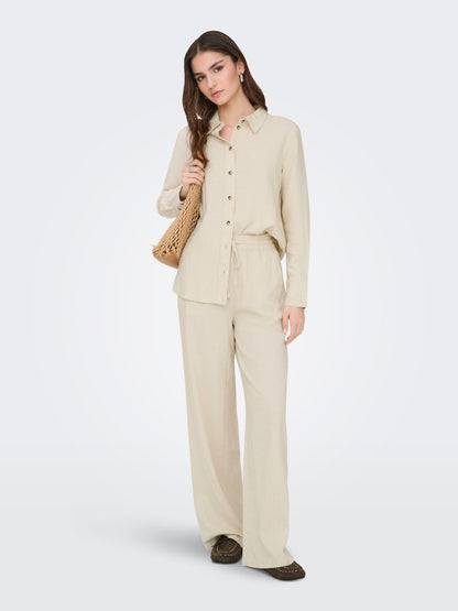 Linen Wide Leg Pant