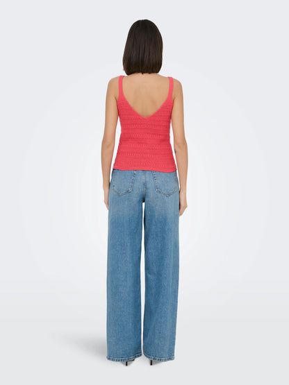 Tropica Sleeveless V-Neck Top