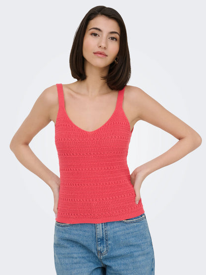 Tropica Sleeveless V-Neck Top