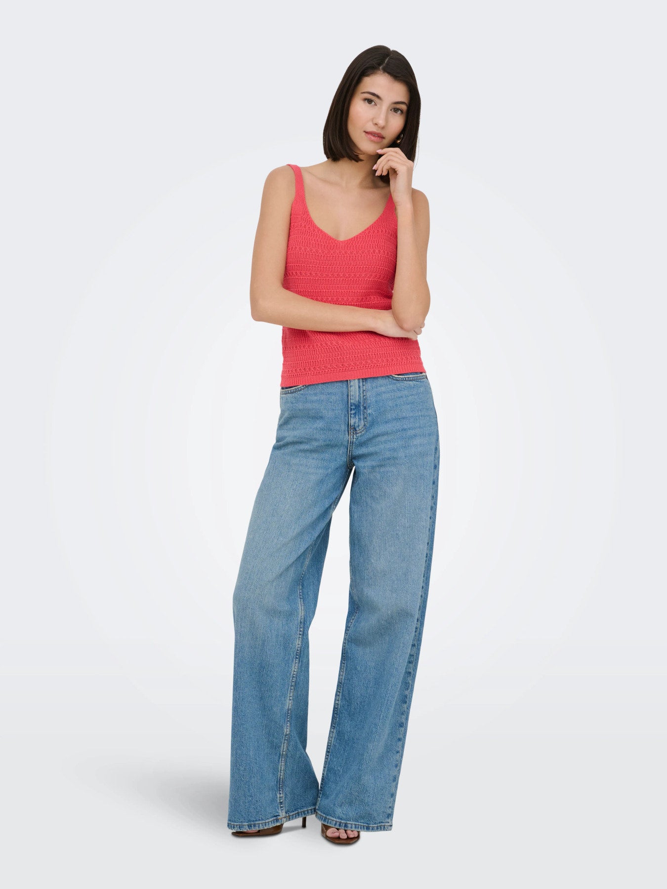 Tropica Sleeveless V-Neck Top