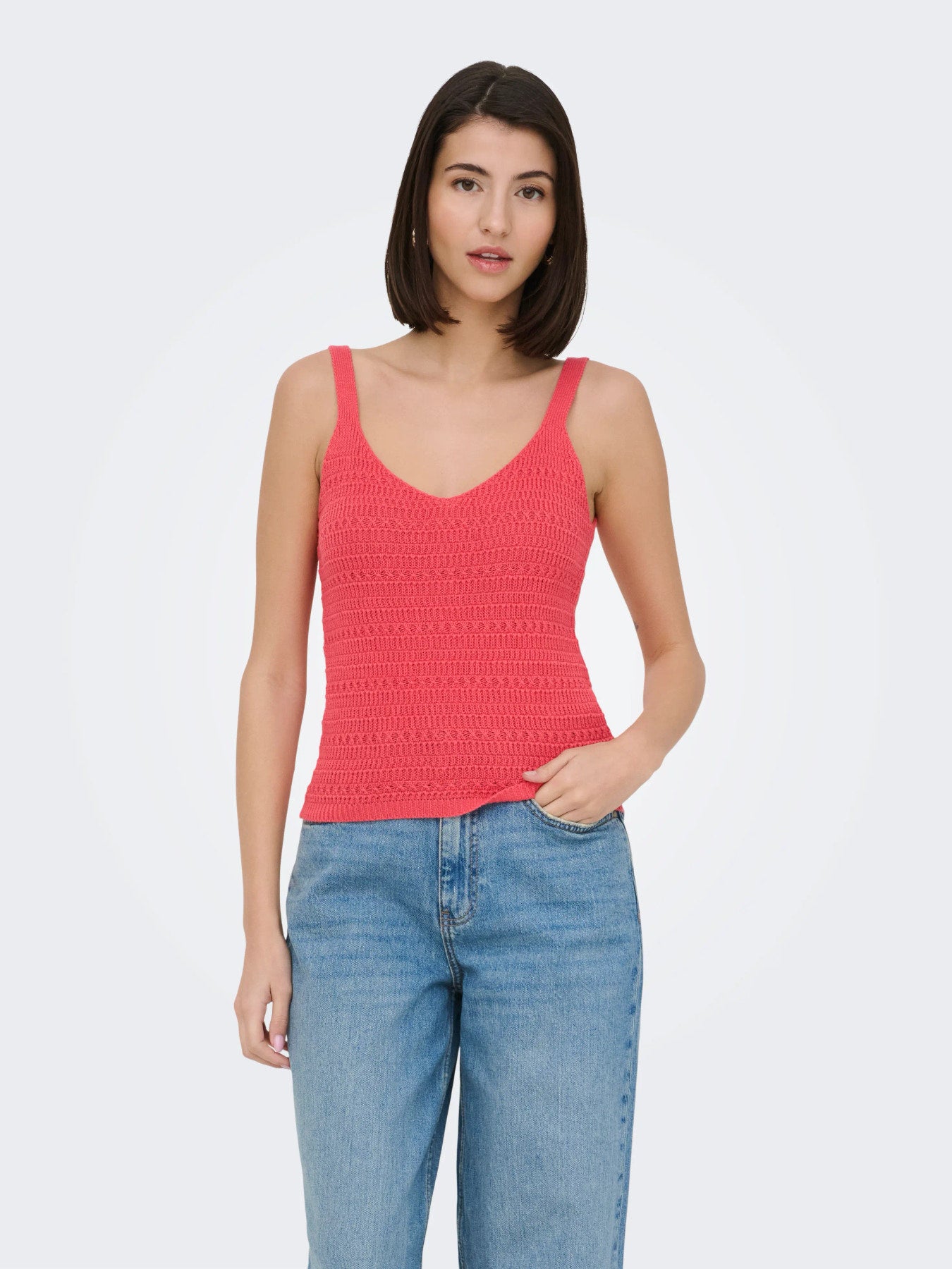 Tropica Sleeveless V-Neck Top