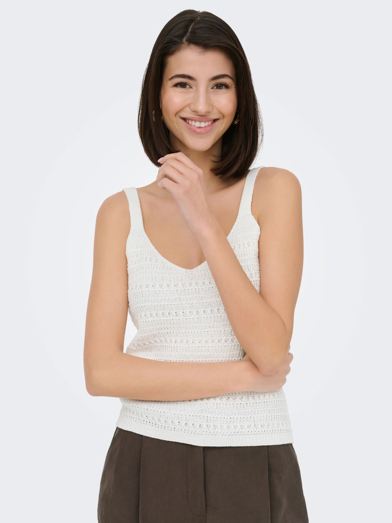 Tropica Sleeveless V-Neck Top