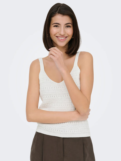 Tropica Sleeveless V-Neck Top