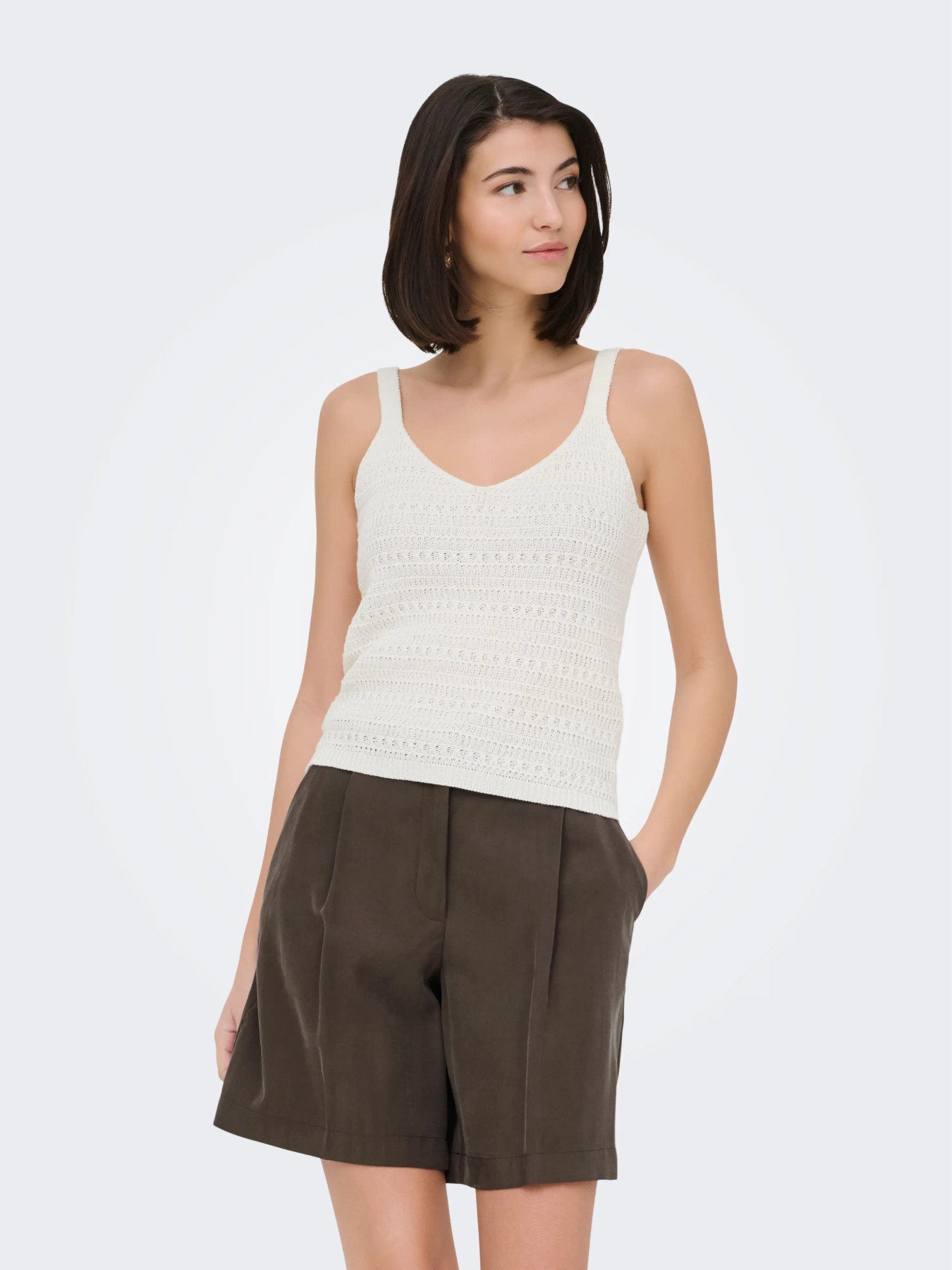 Tropica Sleeveless V-Neck Top