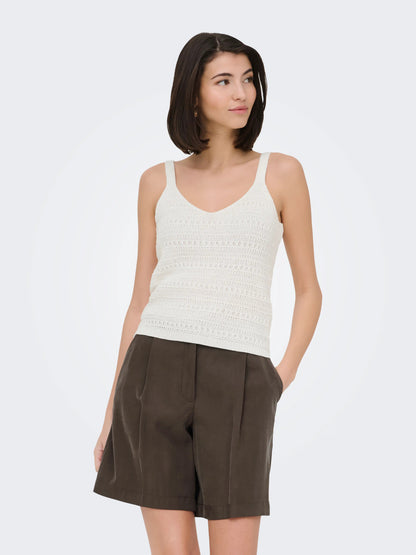 Tropica Sleeveless V-Neck Top