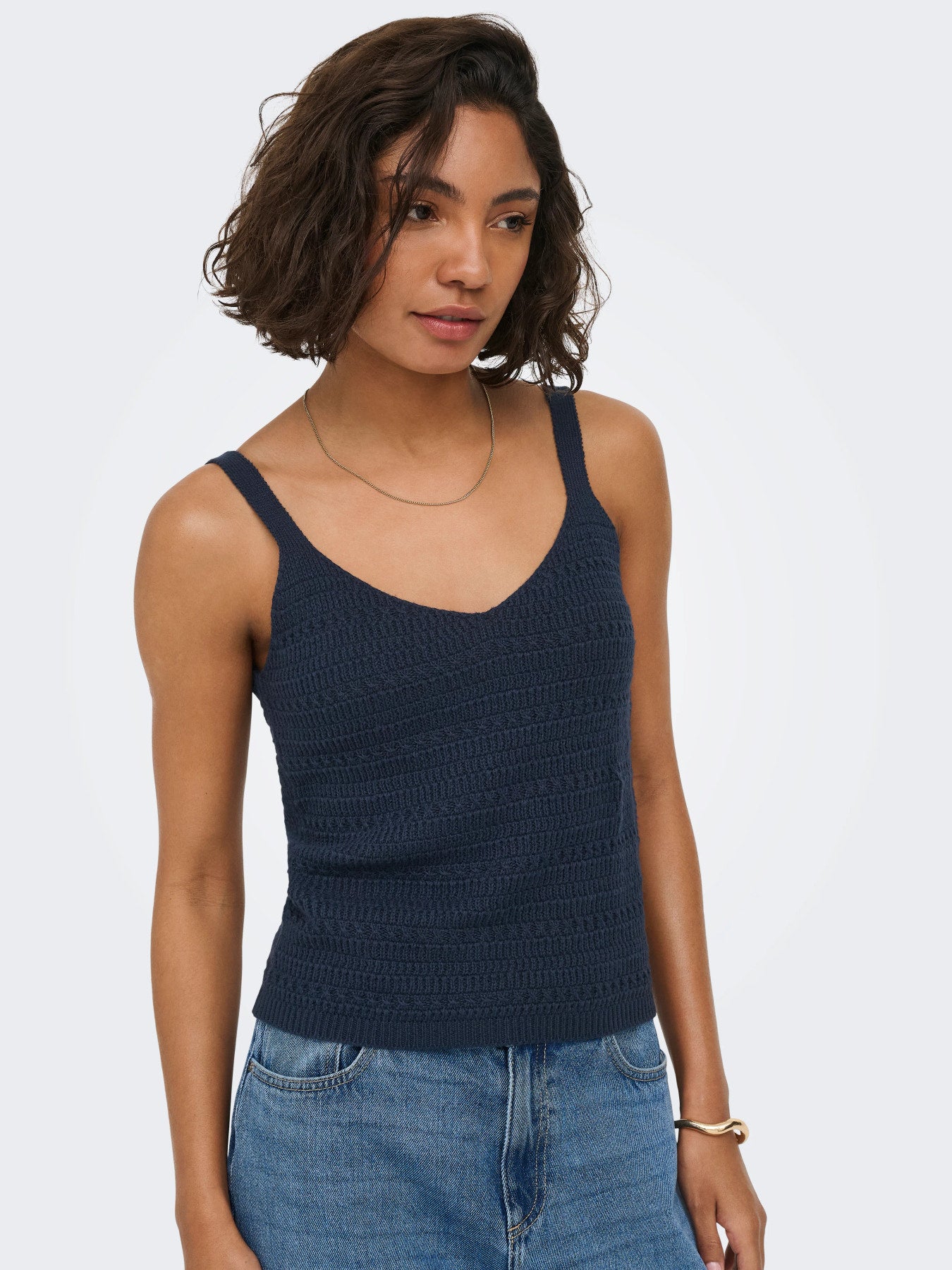 Tropica Sleeveless V-Neck Top