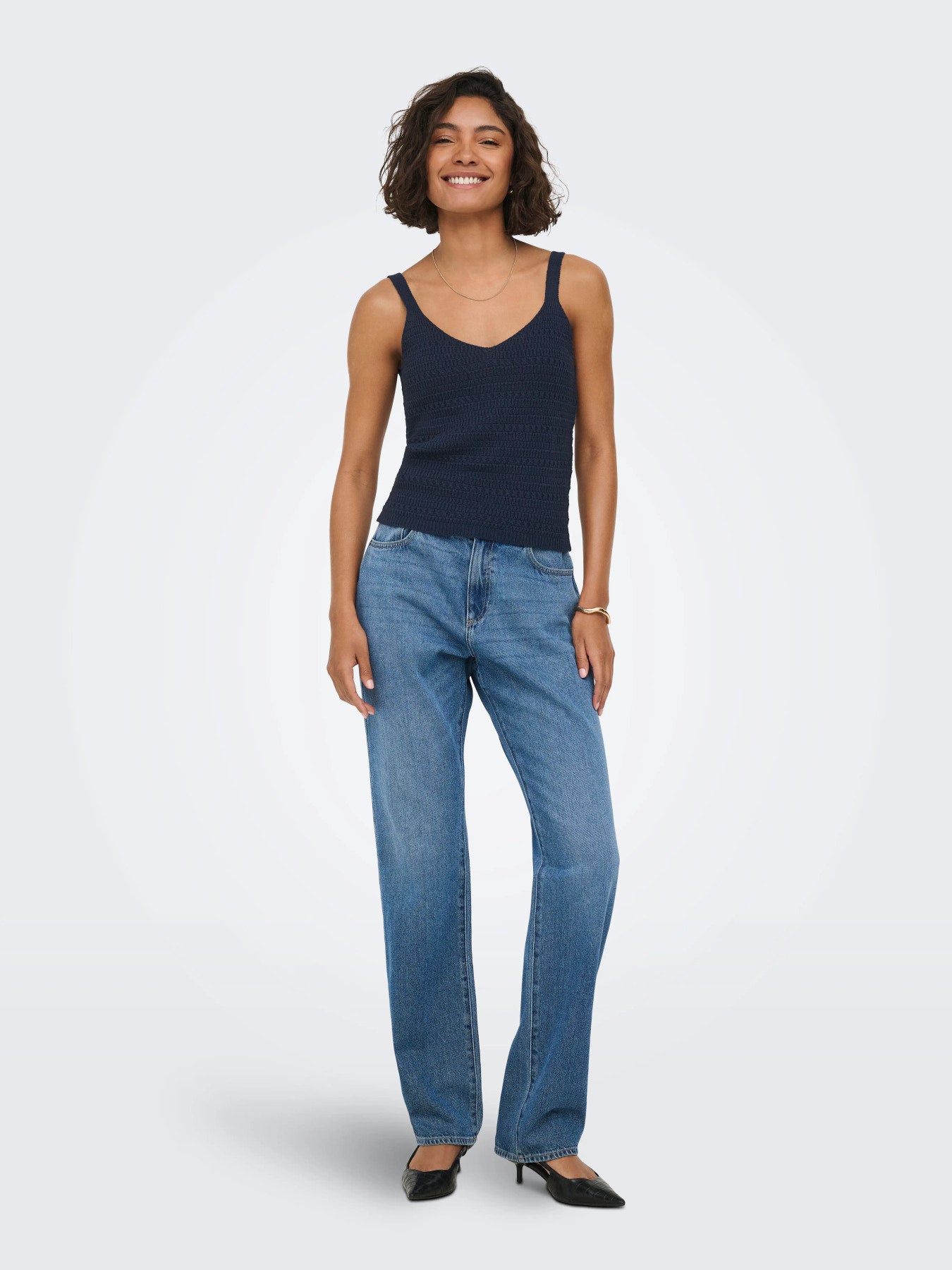 Tropica Sleeveless V-Neck Top