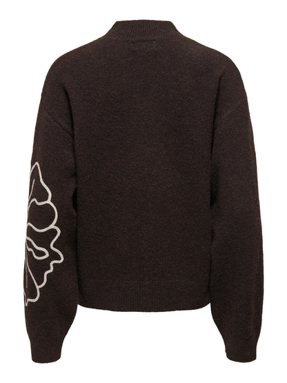 Jella Knitted Flower Pullover