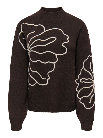 Jella Knitted Flower Pullover