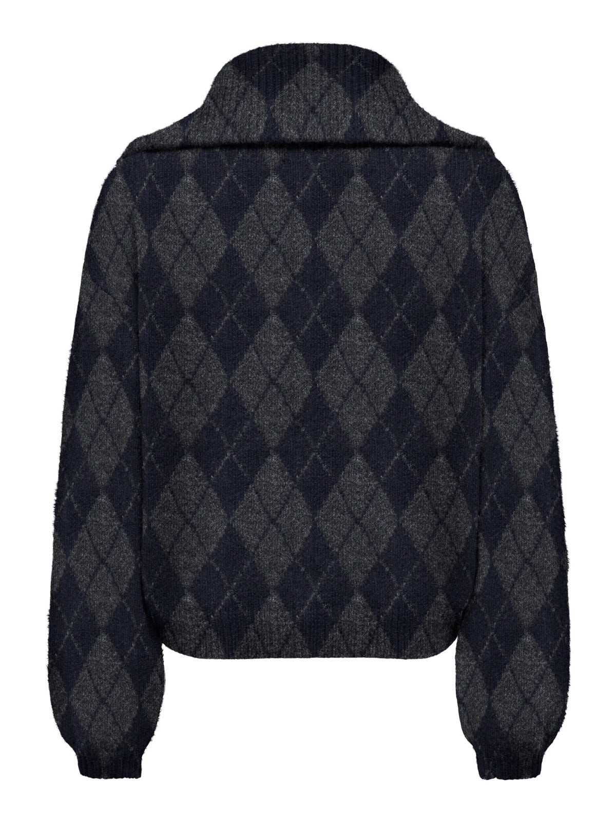 Maroon Long Sleeve Zip Collar Cardigan