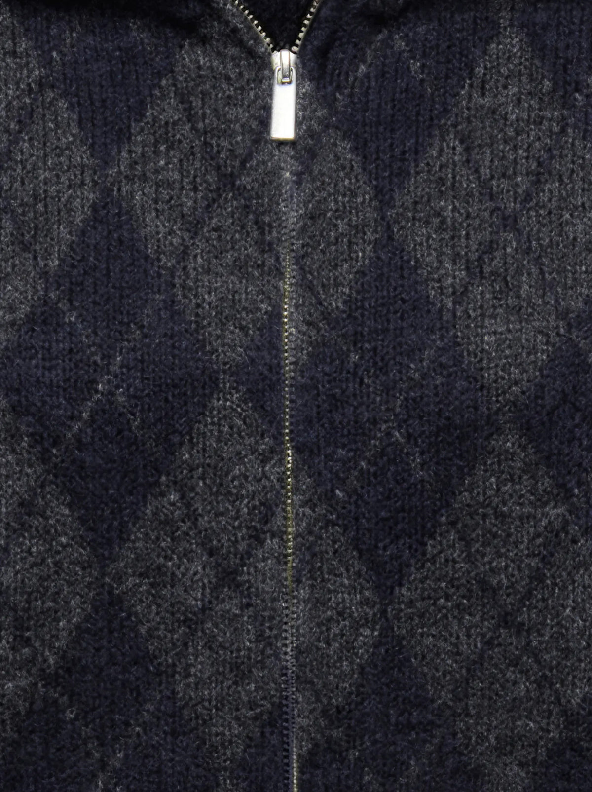 Maroon Long Sleeve Zip Collar Cardigan