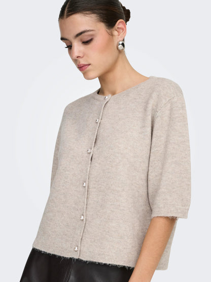 Rue 2/4 sleeve pearl knit cardigan