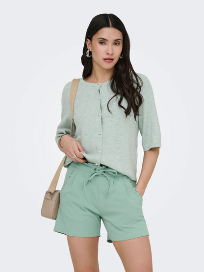 Rue 2/4 sleeve pearl knit cardigan