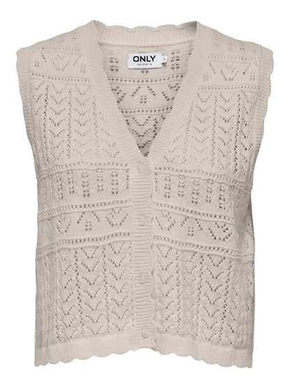 Rina V-Neck Button Vest