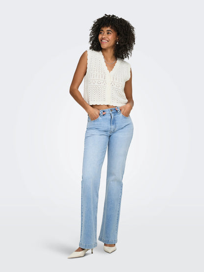 Rina V-Neck Button Vest