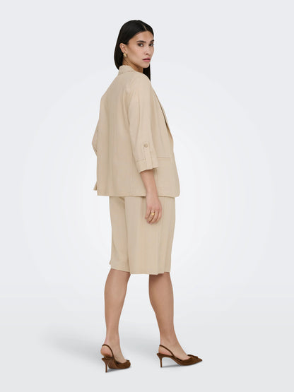 Goa Half Sleeve Linen Blend Blazer