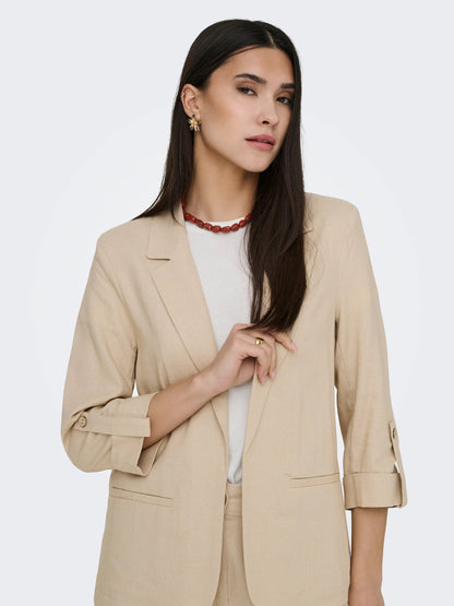 Goa Half Sleeve Linen Blend Blazer