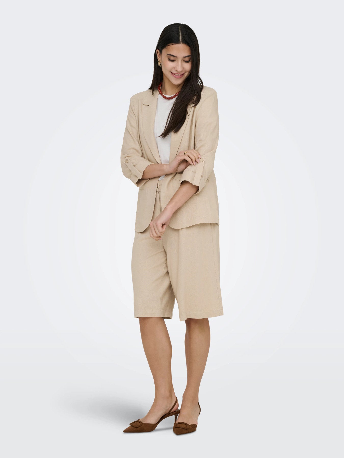 Goa Half Sleeve Linen Blend Blazer