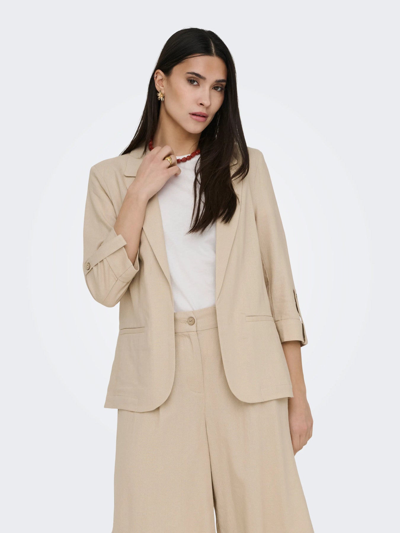Goa Half Sleeve Linen Blend Blazer