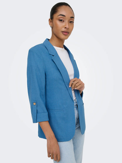 Goa Half Sleeve Linen Blend Blazer