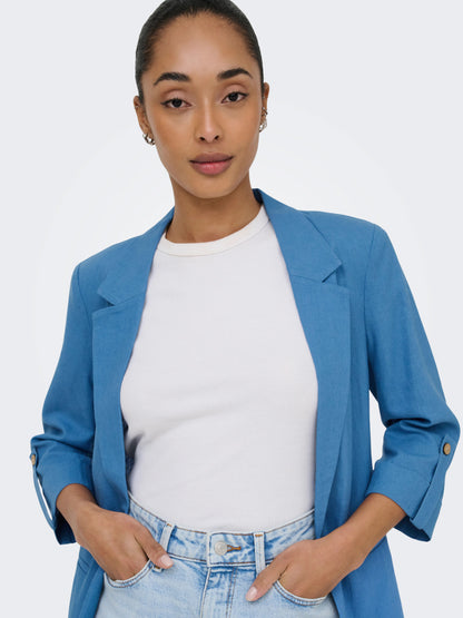 Goa Half Sleeve Linen Blend Blazer