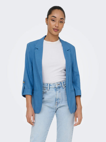 Goa Half Sleeve Linen Blend Blazer